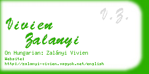 vivien zalanyi business card